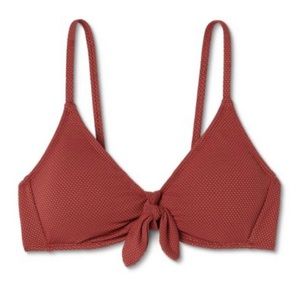 NWT WILD FABLE BIKINI TOP RUST